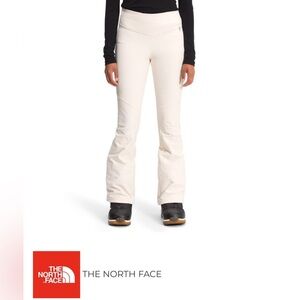 NWT THE NORTH FACE SNOGA SOFT-SHELL SNOW PANTS WOMEN'S in Gardenia White size 10